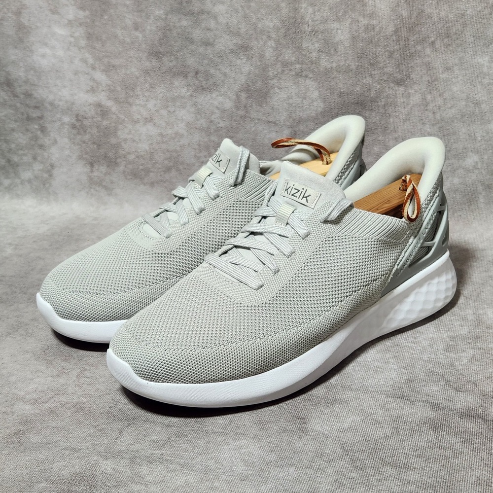 Kizik Athens Heather Grey HandsFree Slip On Sneakers Men 9.5 Women 11.5 Mint/EUC